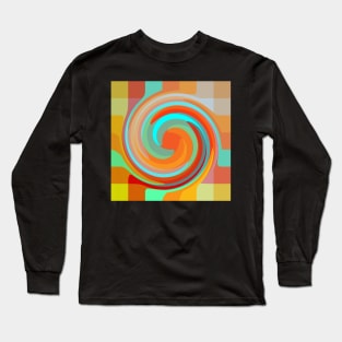 Circle Abstract color pattern Long Sleeve T-Shirt